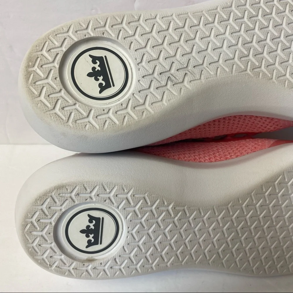 Peter Millar Women's Hyperlight Glide Athleisure Sneakers Pink White Size 6 Knit